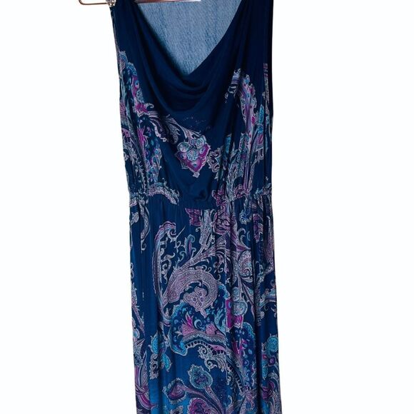 EUC ANGL Floral Sequined Cowl Neck Jumpsuit L/XL - Picture 1 of 6